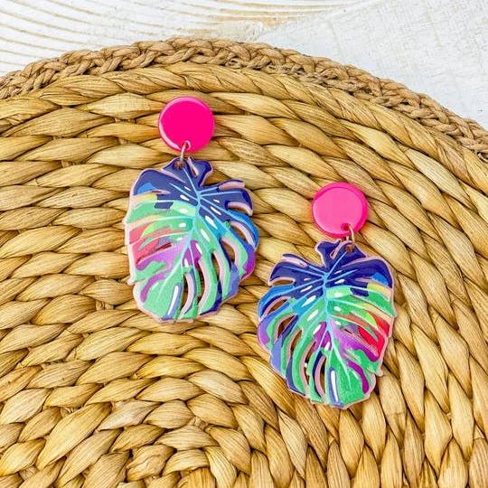 Bright Palm Earrings