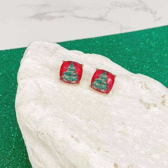 Christmas Tree Stud Earrings