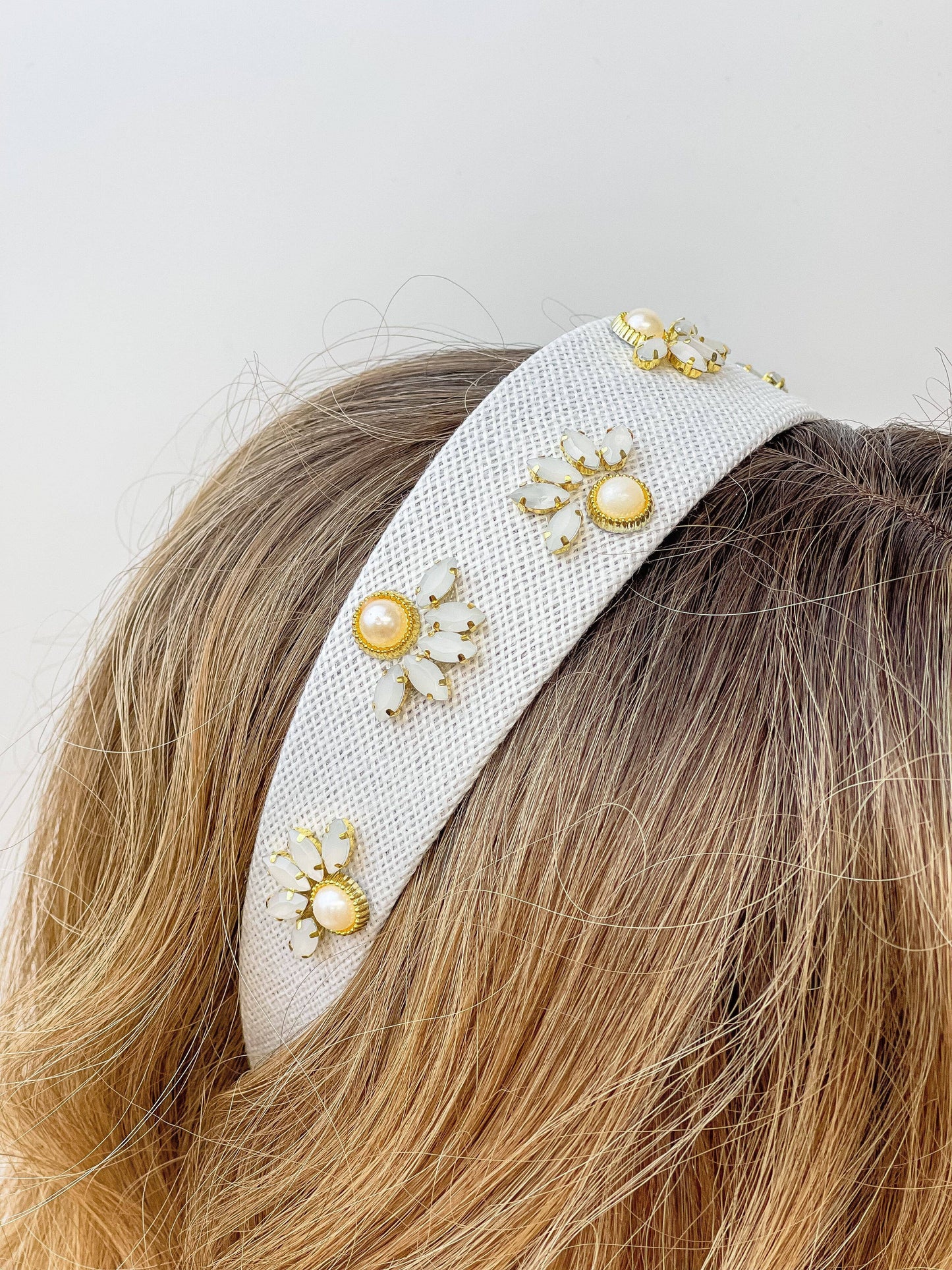 Pearl Flower Headband