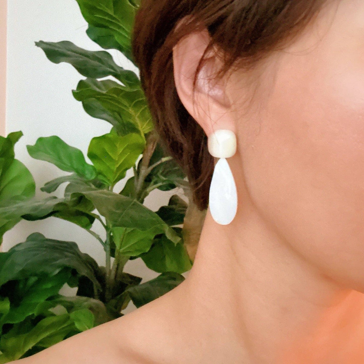 Double Stone Earrings