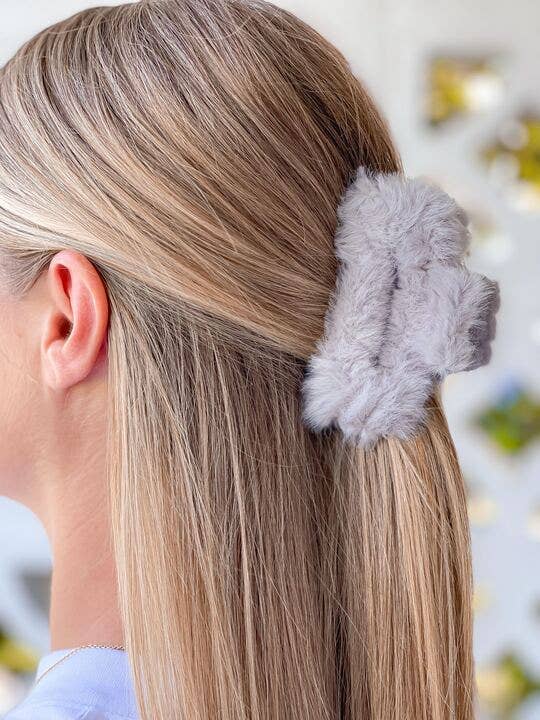 Fluffy Claw Clip