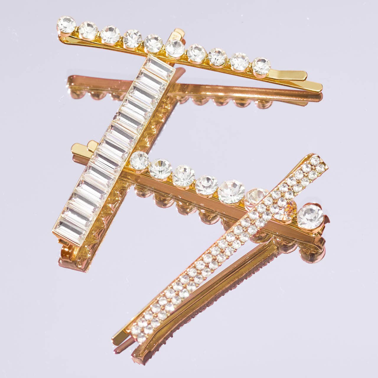 Rhinestone Assorted Bobby Pins Set