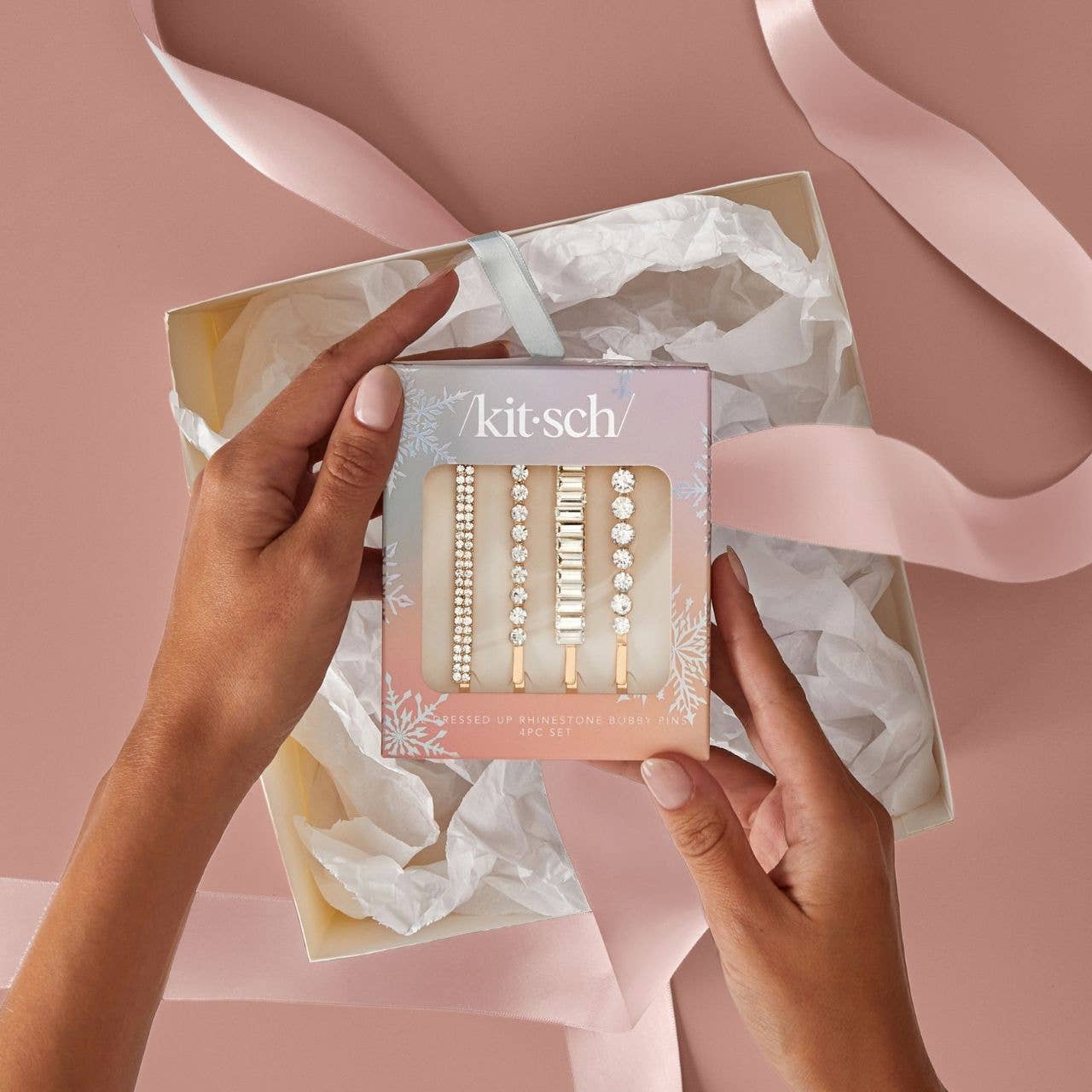 Holiday Rhinestone Bobby Pins