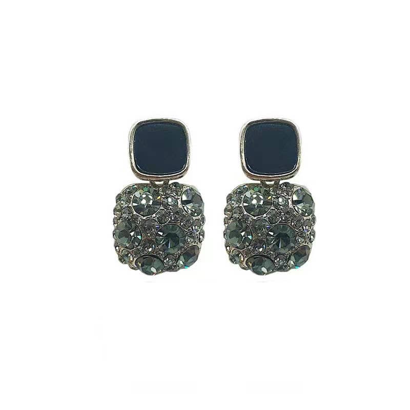 Black Stone Earrings