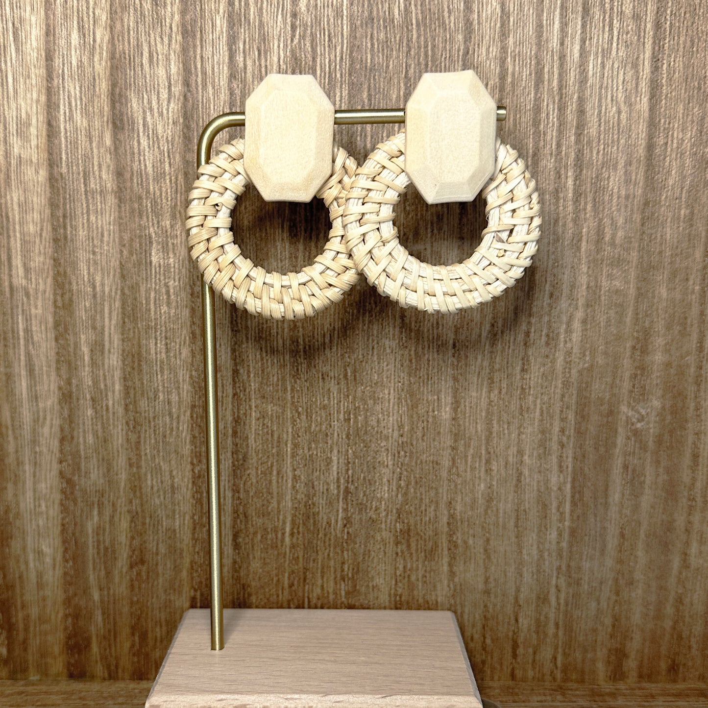 Woven & Wood Earrings