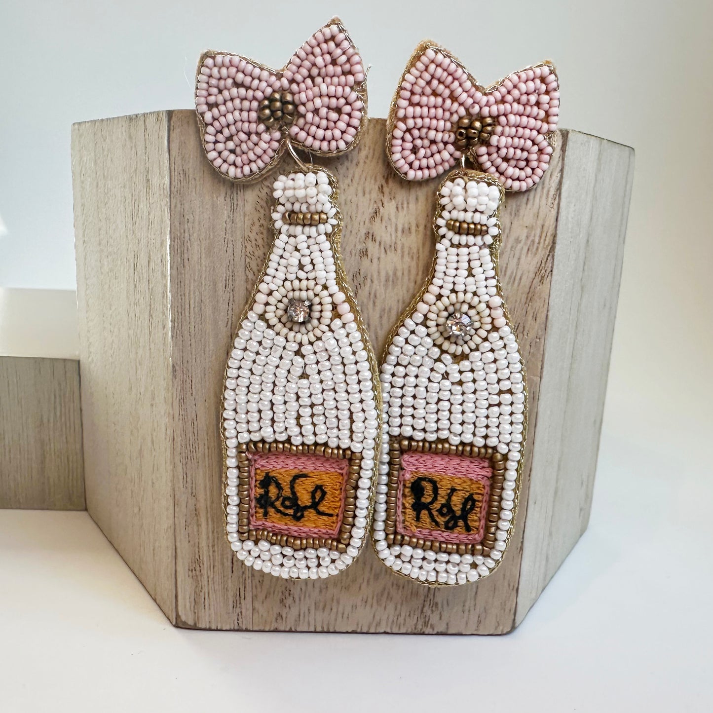 Rose Beaded Earrings
