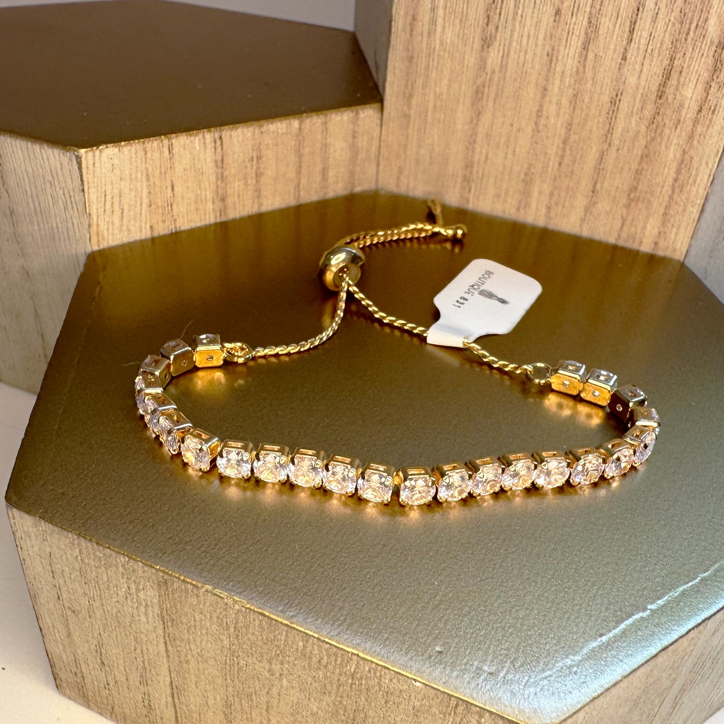 Rhinestone Pull Chain Bracelet