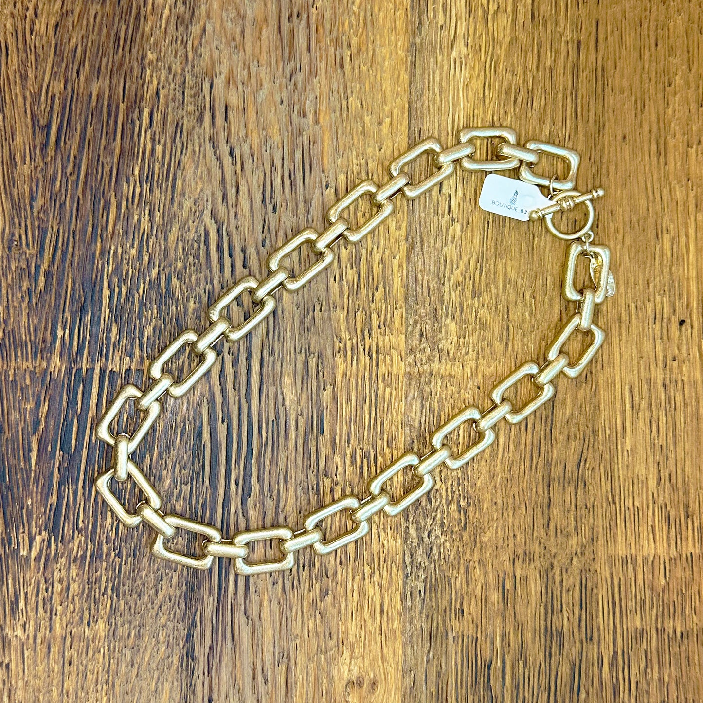 Rectangle Chain Link Necklace
