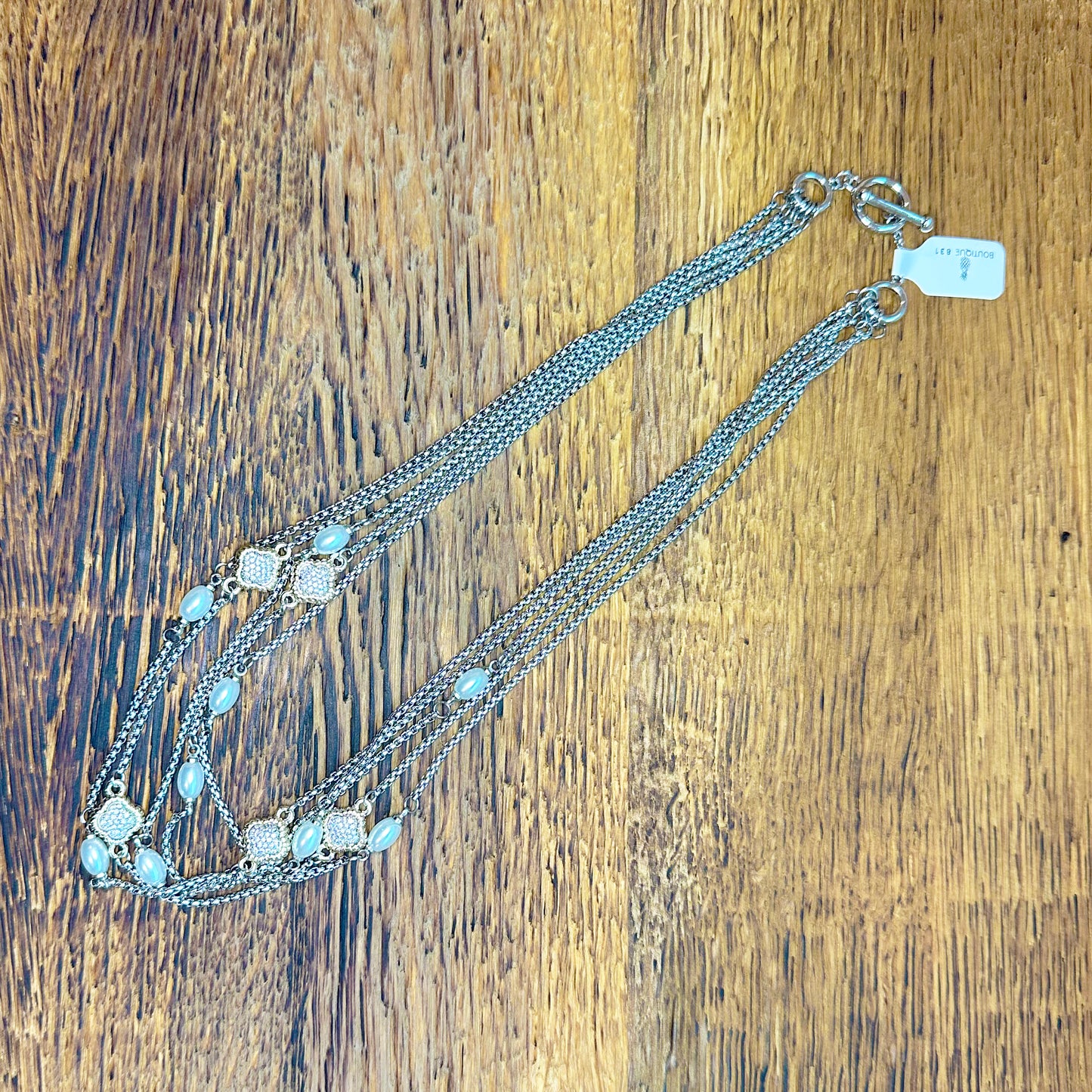 Pearl & Crystal Necklace