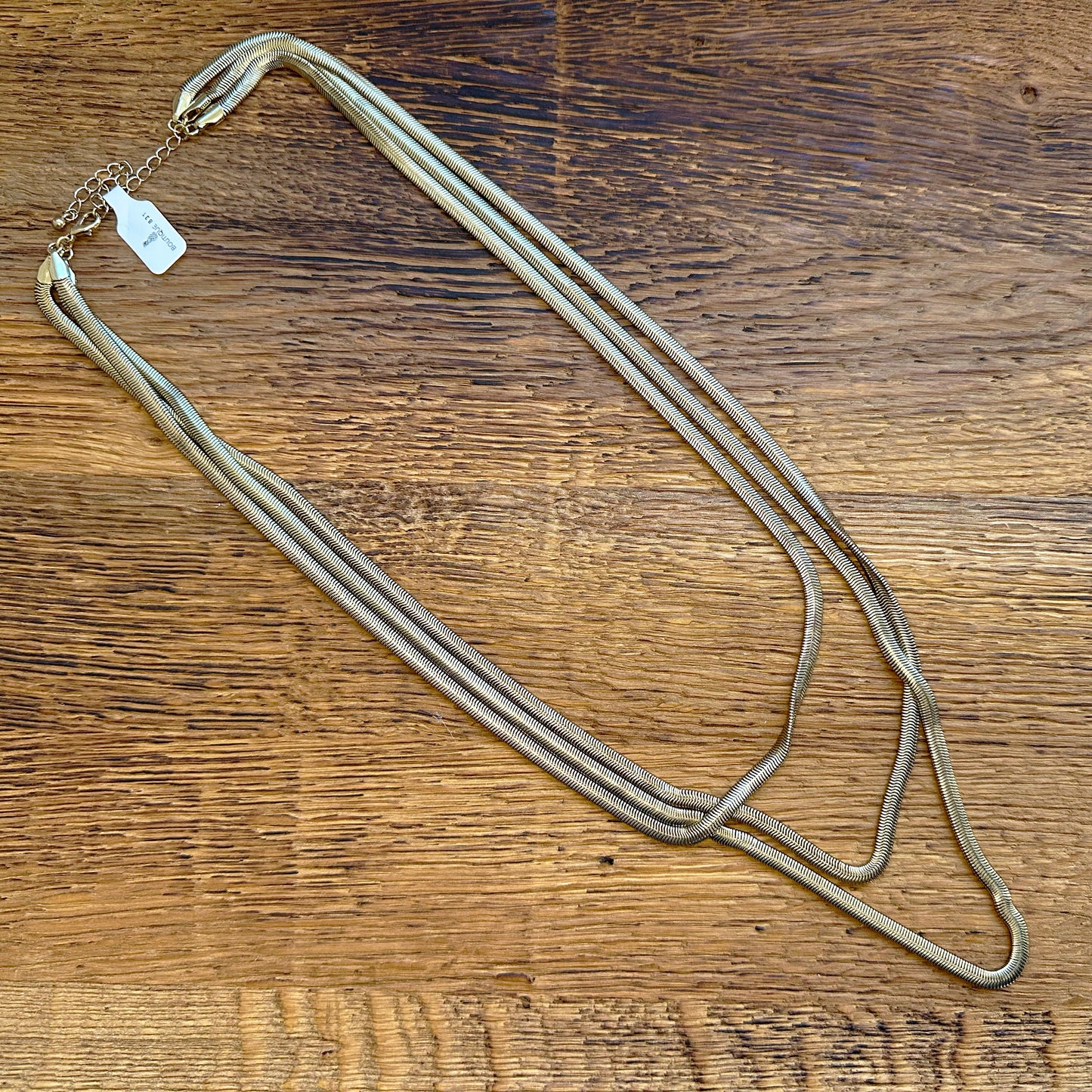 Triple Snake Chain Necklace