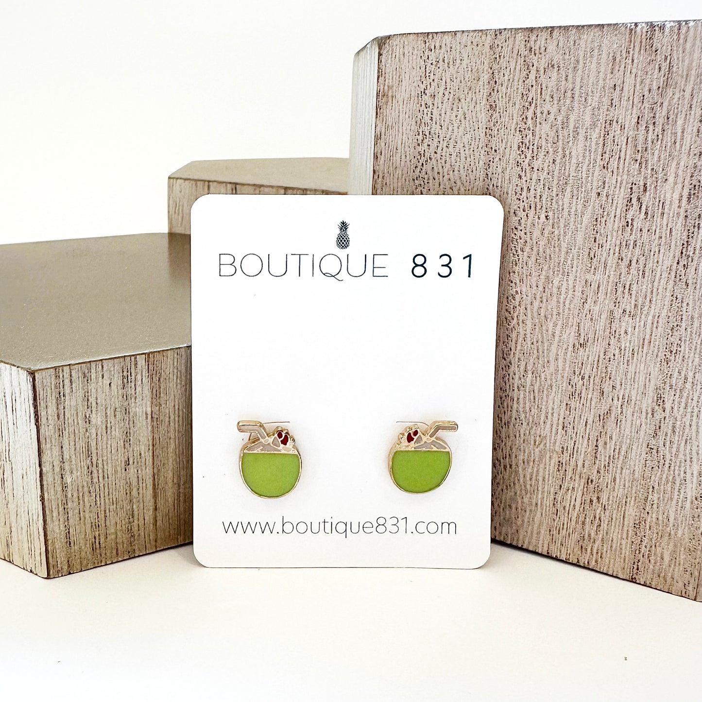 Coconut Stud Earrings