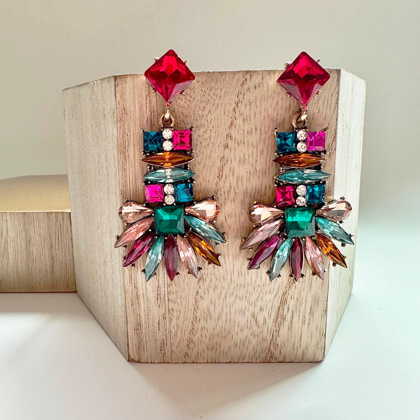 Multicolor Radiant Earrings