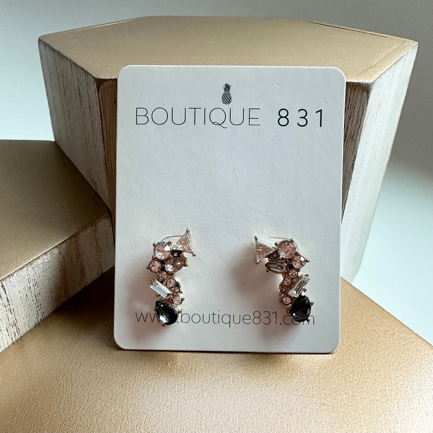 Glitzy Ear Crawler Earrings