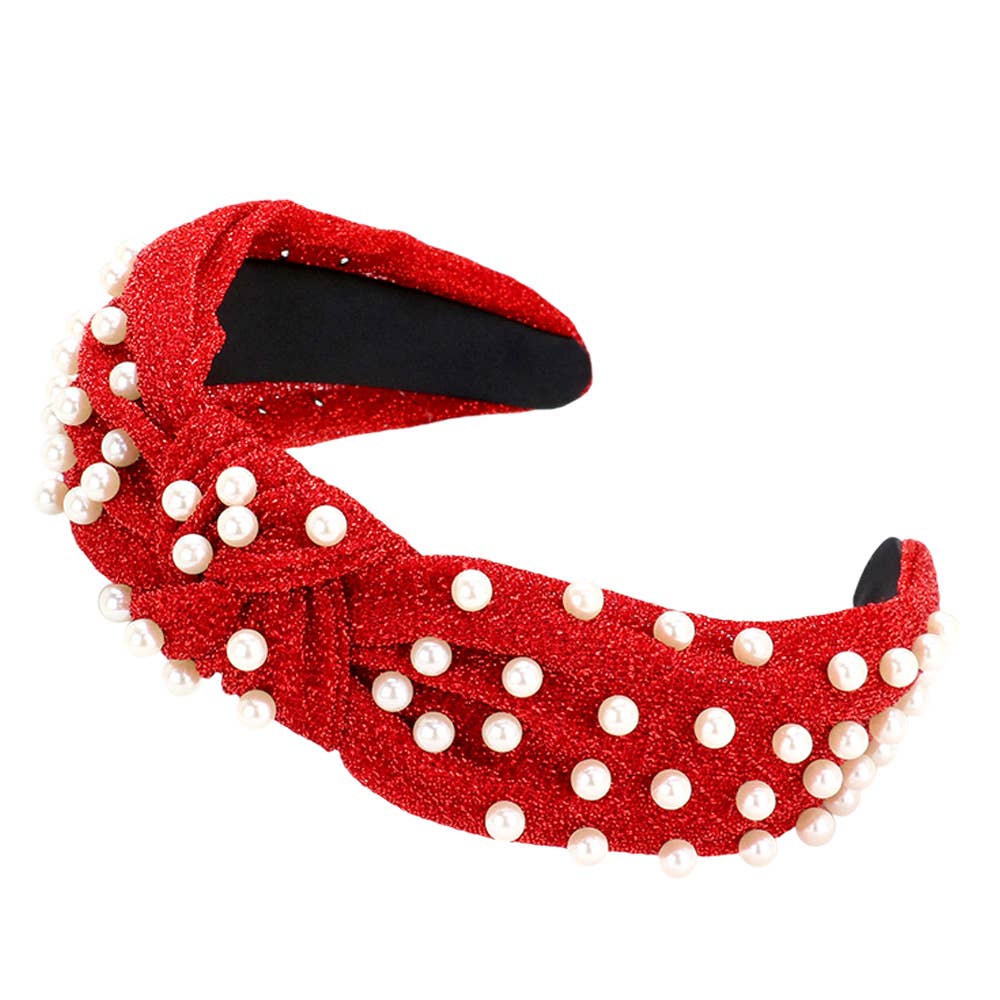 Holiday Pearl Headband