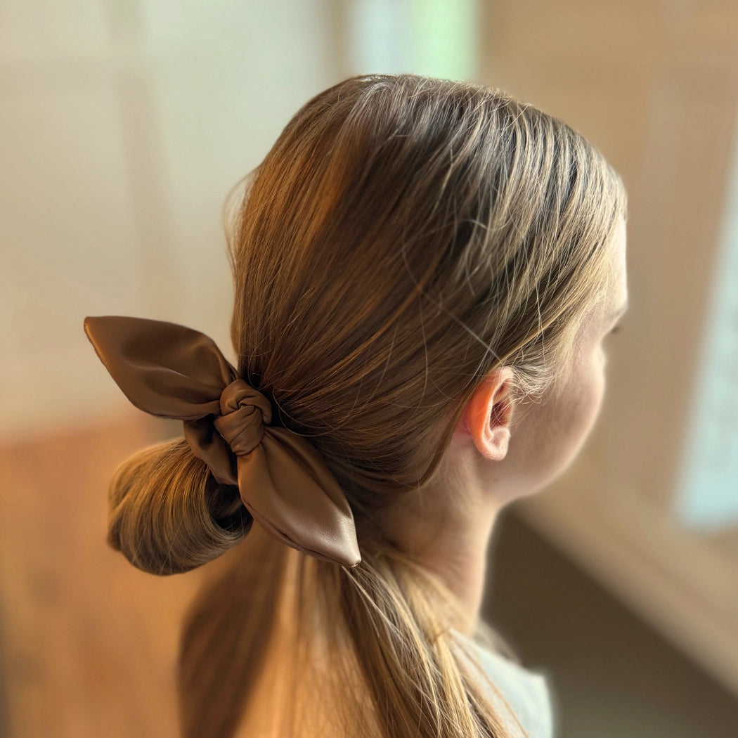 Leather Hair Scrunchie