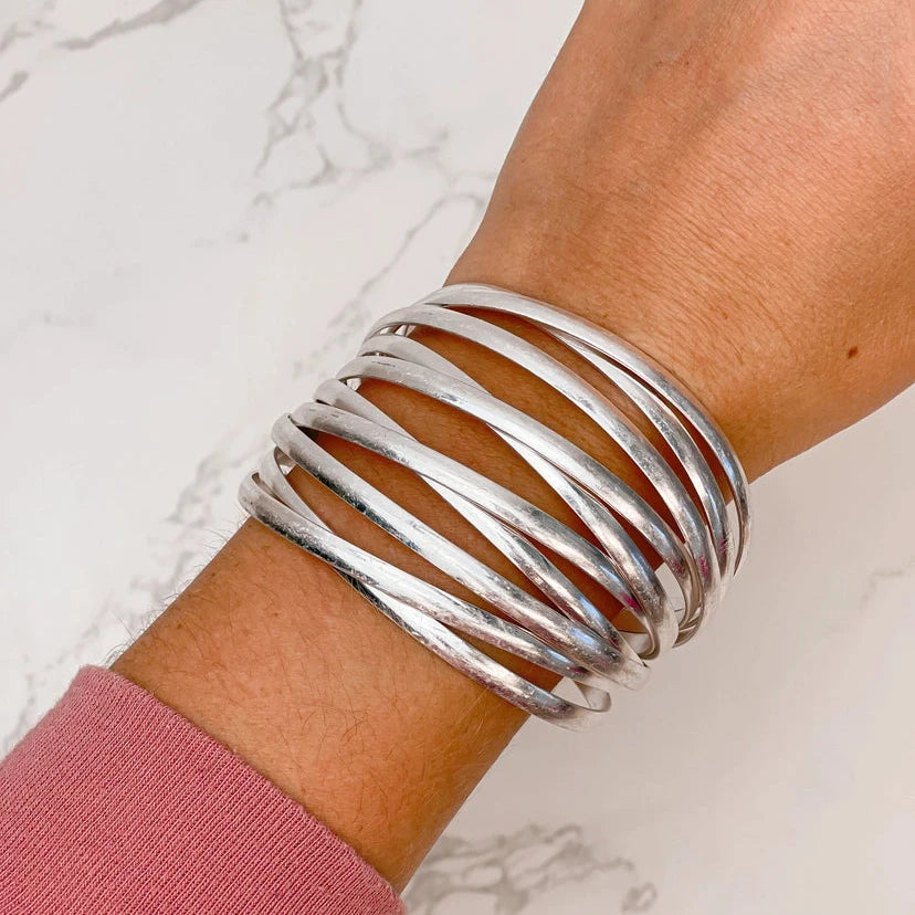 Matte Metal Cuff Bracelet