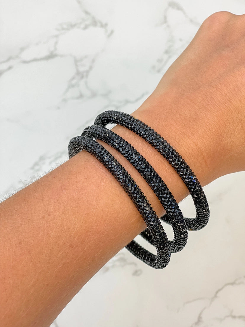 Rhinestone Bangle Set