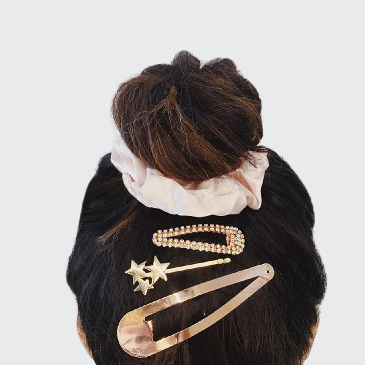 Mini Rhinestone Snap Clip