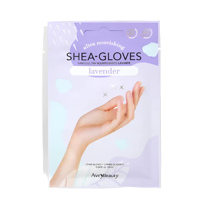 Photo of Shea Gloves package in Lavender