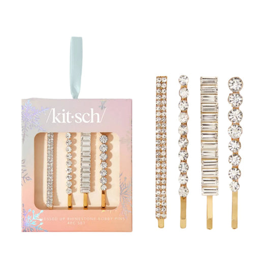 Holiday Rhinestone Bobby Pins