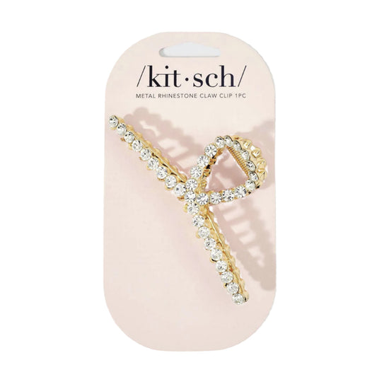 Metal Rhinestone Loop Claw Clip