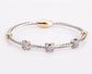 Rhinestone X Stackable Bracelet
