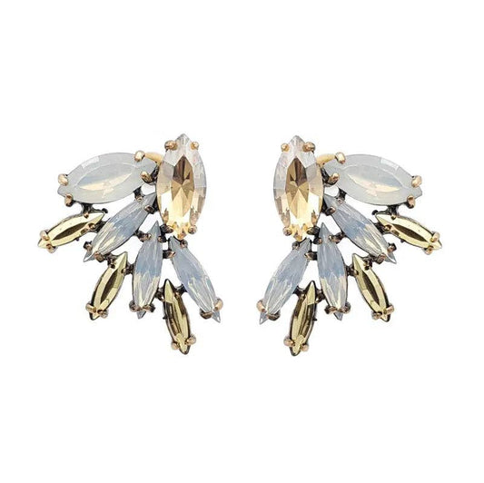 Regal Rhinestone Stud Earrings