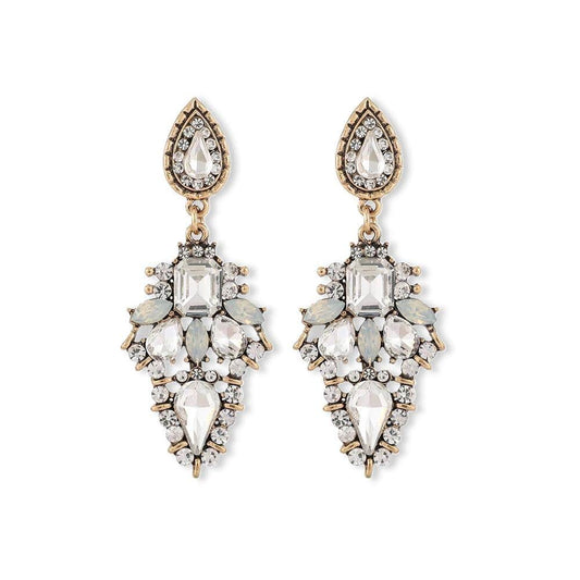 Opulent Glow Rhinestone Drop Earrings