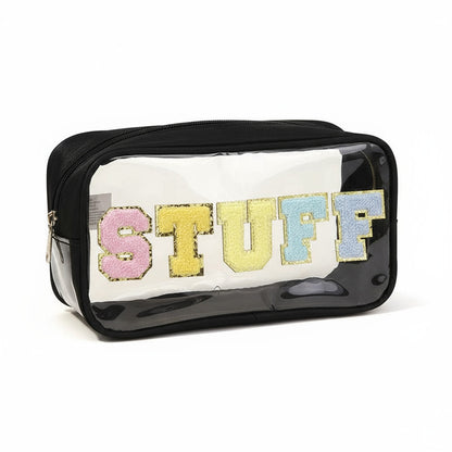Stuff Cosmetic Bag - Black | Ivory