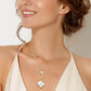 Double Quatrefoil Pendant Necklace
