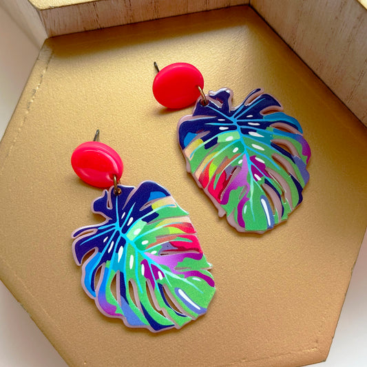 Bright Palm Earrings