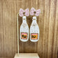 Rose Beaded Earrings