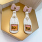 Rose Beaded Earrings