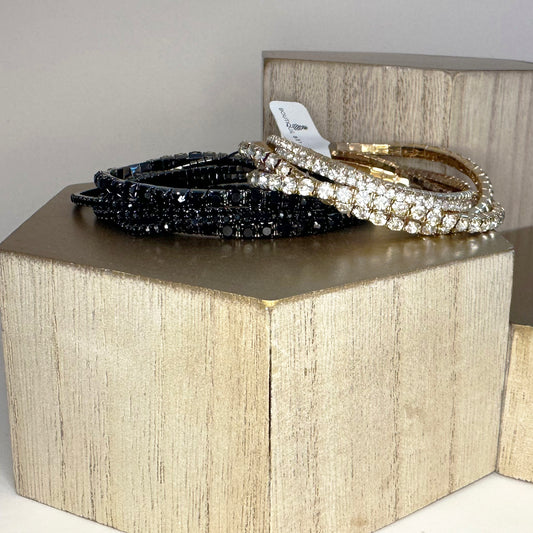 Rhinestone Bracelet Set