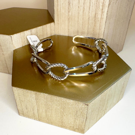 Twist Chain Cuff Bracelet
