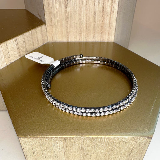 Clear Stone Wrap Bracelet