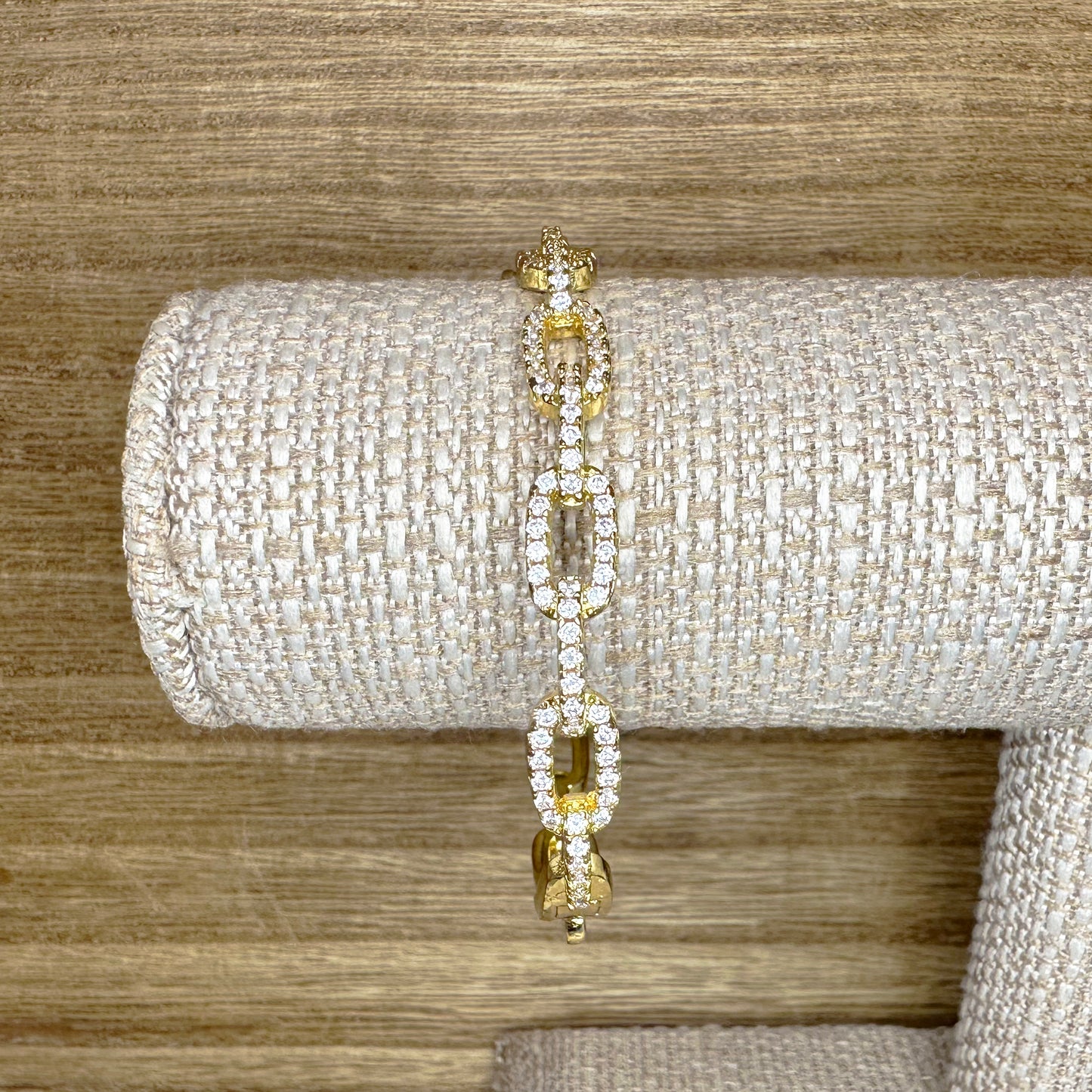 Pave Chain Link Bracelet