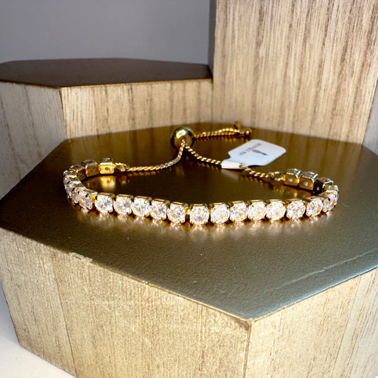 Rhinestone Pull Chain Bracelet