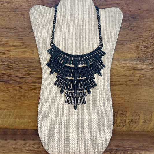 Matte Black Necklace