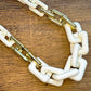 Two Tone Chunky Chain Necklace