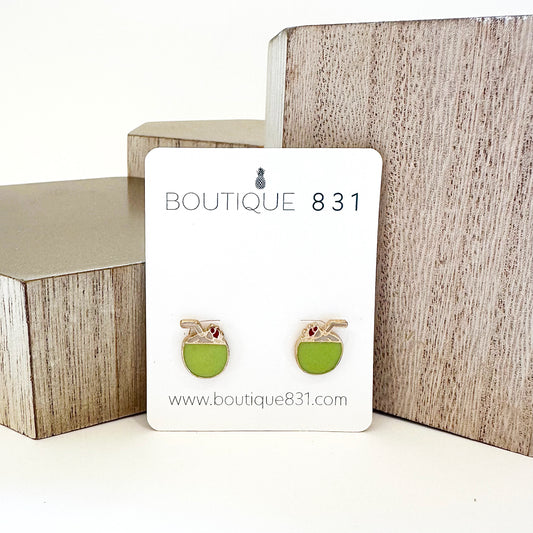 Coconut Stud Earrings
