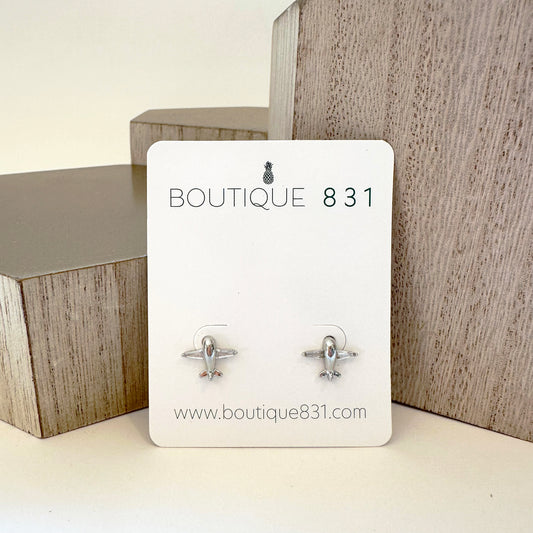Airplane Stud Earrings