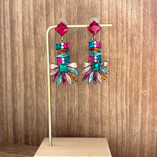 Multicolor Radiant Earrings