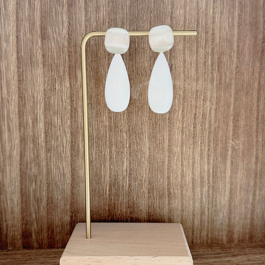 Double Stone Earrings