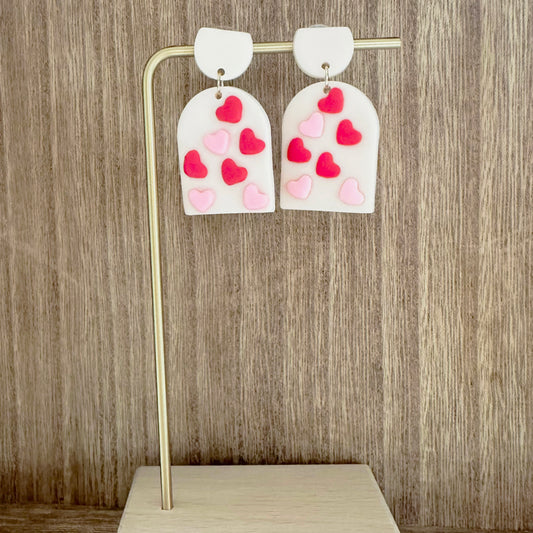 Heart Clay Earrings