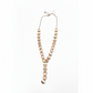 Necklace with geometric shape on a white background