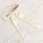 Luxe Beaded Bow Hair Clip - Silver