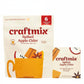 Craftmix Spiked Apple Cider packaging with a mug of apple cider, apples, and cinnamon sticks on a yellow background