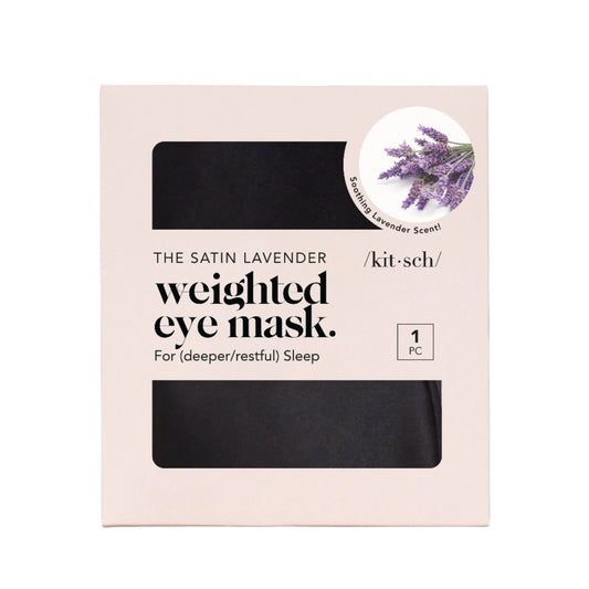 Lavender Weighted Satin Eye Mask