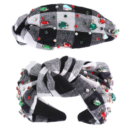 Christmas Gingham Headband